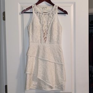 BCBGMAXAZRIA Hana Scroll Lace Dress